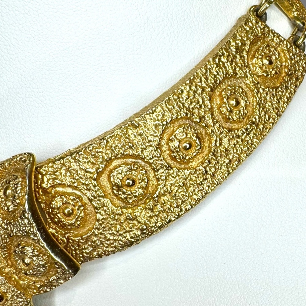 NAPIER 1971 Egyptian Collection Bib Necklace, BOOK PIECE - Picture 12 of 16